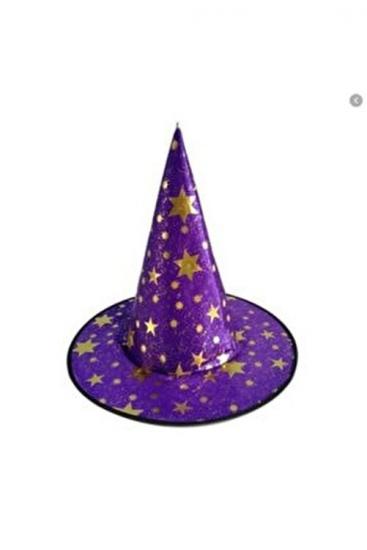 Happyland Halloween Kumaş Cadı Şapkası Mor 