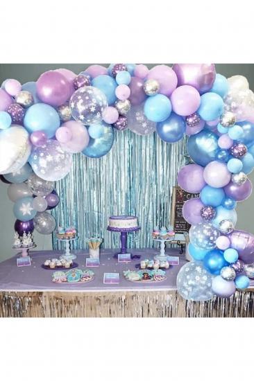 Happyland Denizkızı Doğum Günü Konseptleri Seti Deniz Kızı Konsepti Parti Malzemeleri Lüks Paket