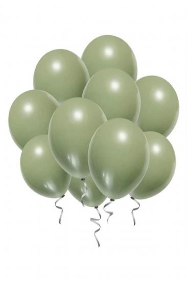 Happyland 10 Adet Yeşil Rengi Krom Balon﻿﻿