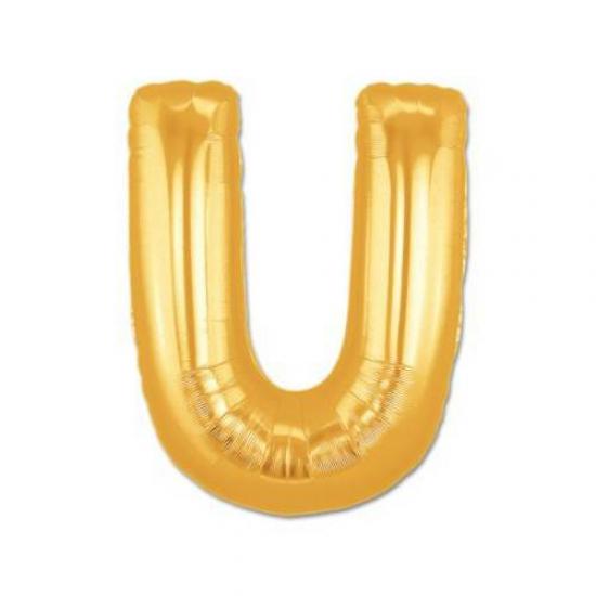 U harf Helyum Gold Folyo Balon 100 cm