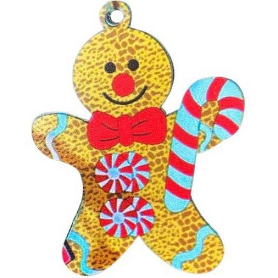 Happyland Yılbaşı Gingerbread Ahşap Asma Süs 2 Adet