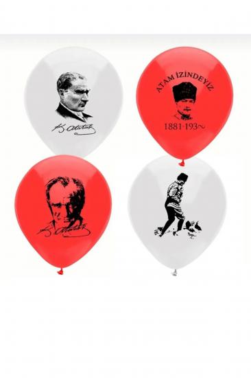 Happyland Atatürk Baskılı Balon 29 Ekim Cumhuriyet Bayramı Atatürk Baskılı Balon 30 Adet