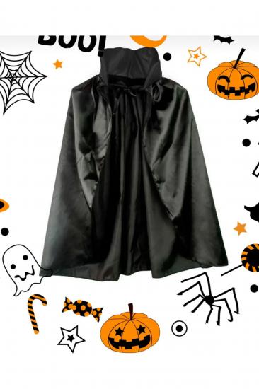 Happyland Halloween Siyah Renk Dik Yakalı Pelerin 90 Cm Cadılar Bayramı Pelerin 90 cm