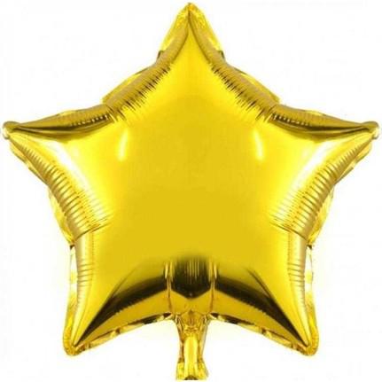 Gold Sim Desenli Yıldız Folyo Balon