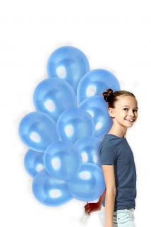 Mavi Renk Metalik Balon 50 li Paket