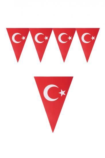 Türk Bayrağı Üçgen Bayrak Afiş 1 Adet