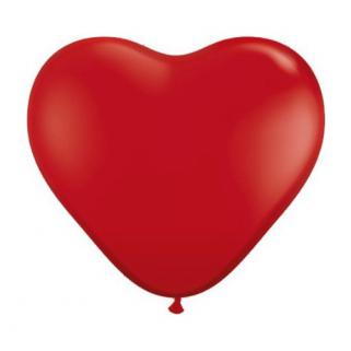 Kırmızı Kalp Balon 50 Adet