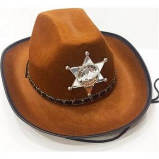 Kovboy, Şerif Şapkası Kahverengi