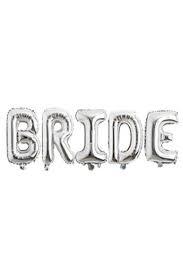 Bride Harf Folyo Balon 40 inc Gümüş