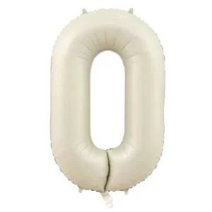 0- RAKAM 34 İNC KREM RENK BALON 76 CM
