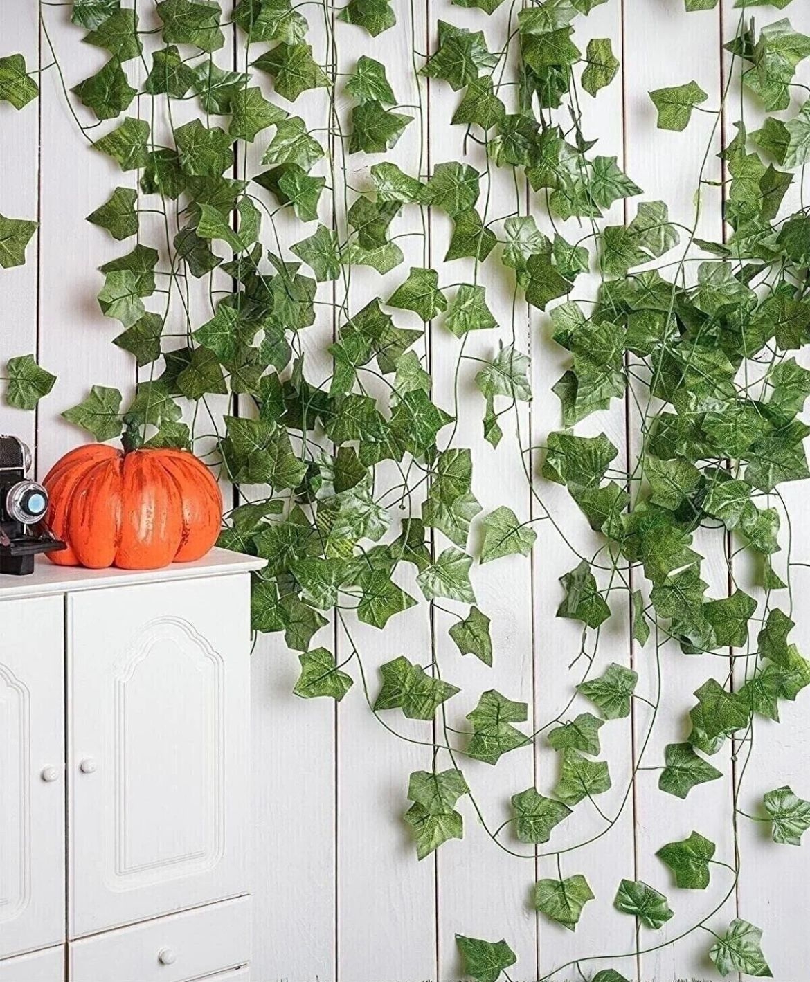 Happyland Sarmaşık Yapay Çiçek Yeşil 12’li 2 M Yapay Sarmaşık Bahçe Ev Balkon Dekor