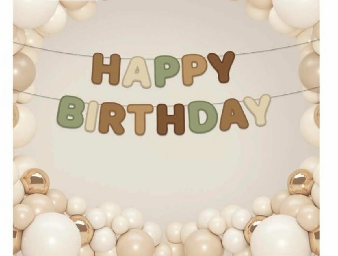 Happyland Happy Birthday Retro Renkli Dekoratif Banner Duvar Süsü Retro Konsept Doğum Günü Süsleri
