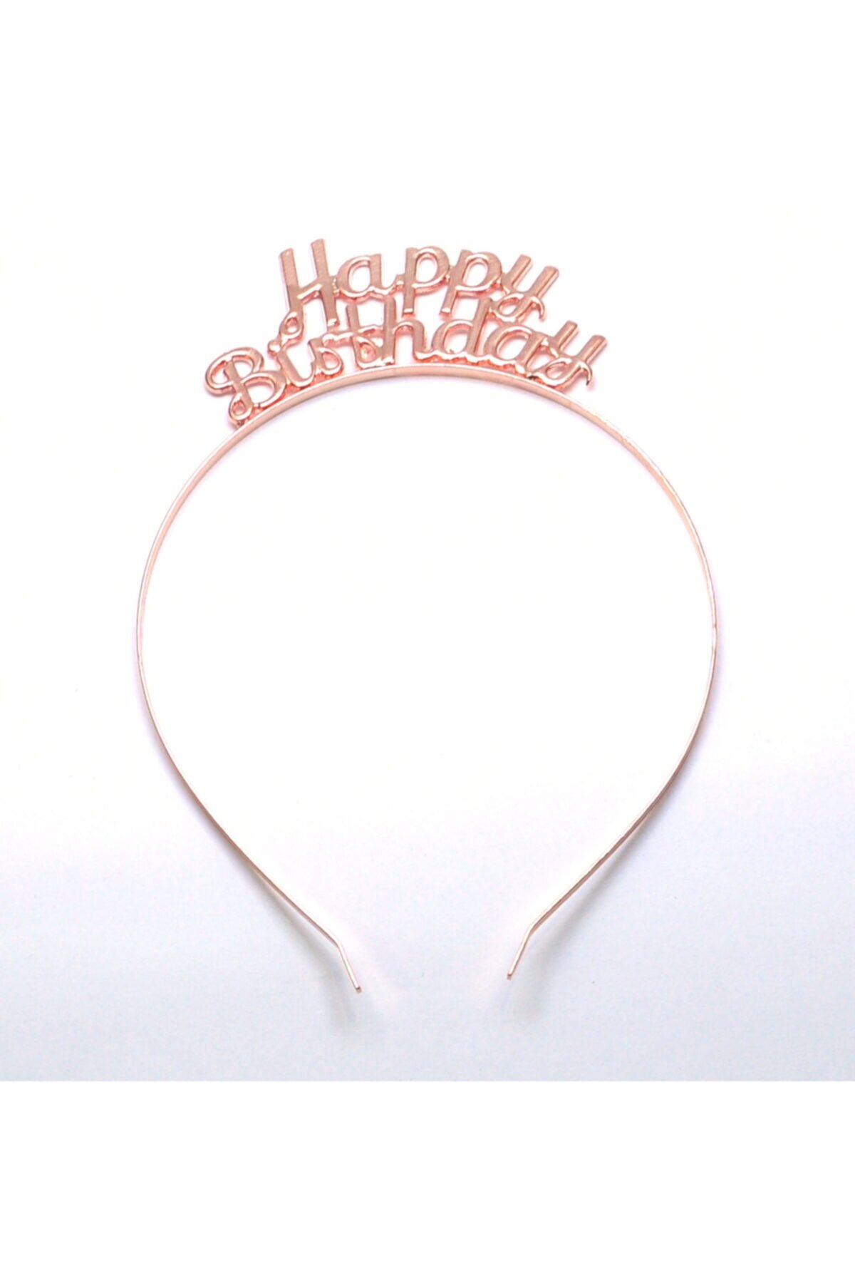 Happyland Happy Birthday Rose Gold Renk Plastik Taç