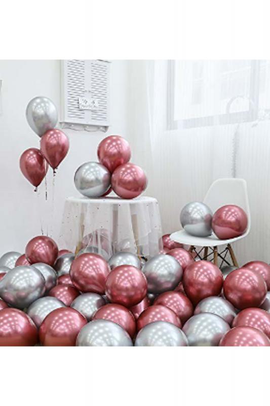 Krom Parlak Metalik Yeşil Renk 20’Li Balon
