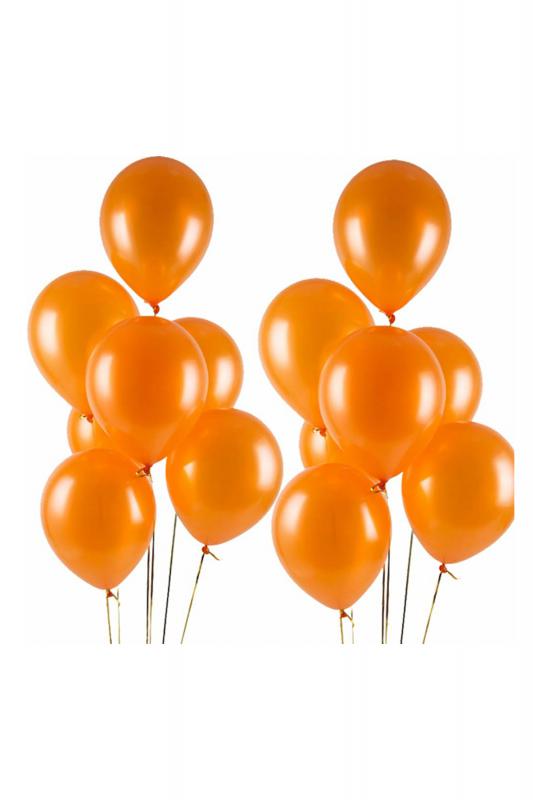 Turuncu Renk Metalik Balon 20 Adet ( 20’Li Paket)