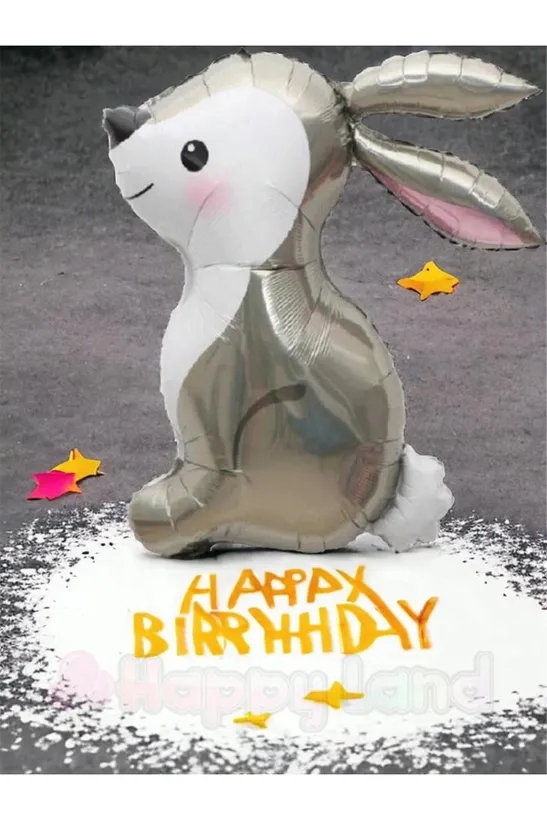 Happyland Sevimli Tavşan Folyo Balon Tatlı Tavşan Balon
