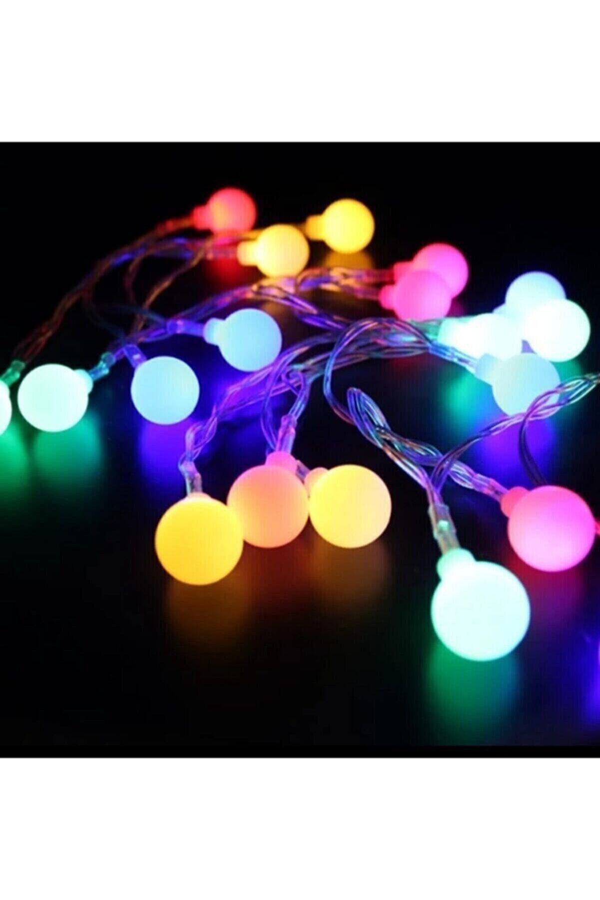 Happyland 5 Metre Fişli Renkli Top Led Işık
