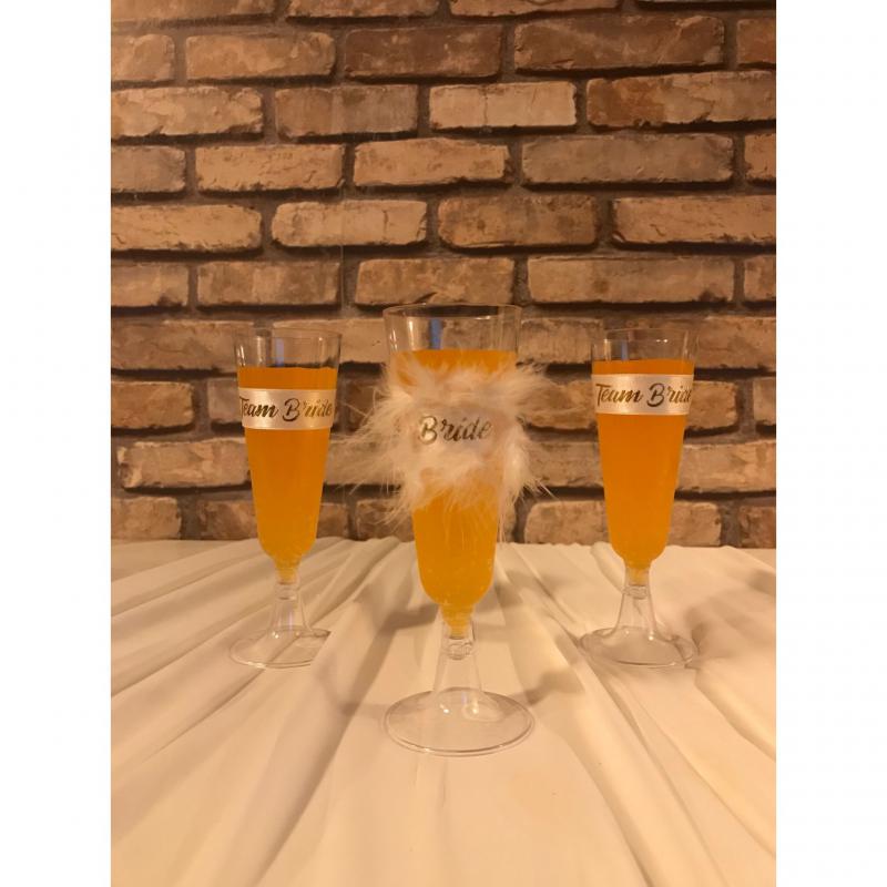 Happyland Bride To Be Bekarlığa Veda Parti Kadehleri Gelin ve Nedime Özel Şampanya Kadehi 6’lı Şeffaf