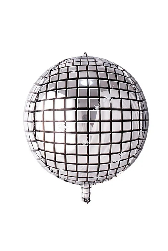 Happyland Disko Disco Topu Folyo Balon Gümüş Disko Topu Balon