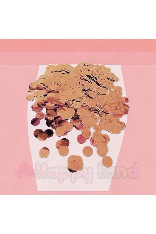 Happyland Rose Gold Balon Konfetisi Pulu Balon Pulu Rose