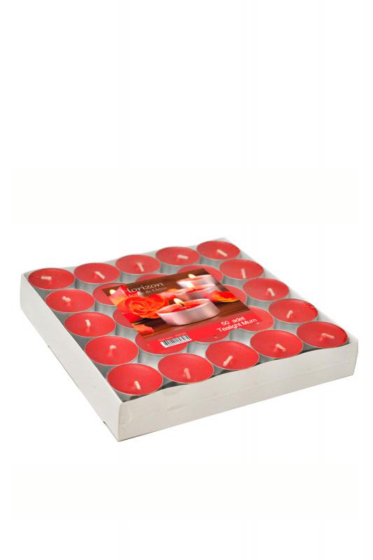 Tealight Mum - Kırmızı (50’li) / 1752-tr