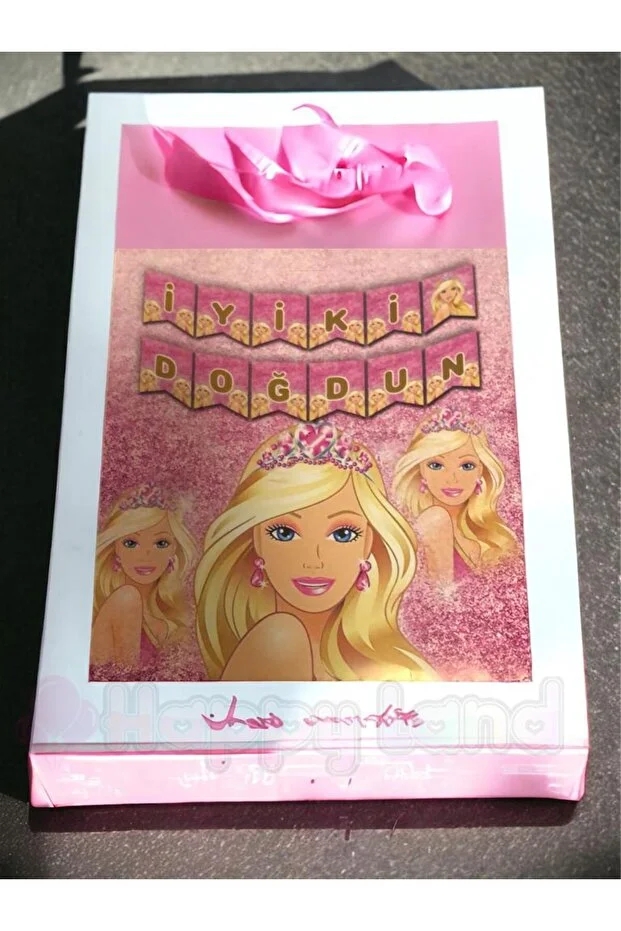 Happyland Barbie İyiki Doğdun Banner Yazı Doğum Günü Yazısı