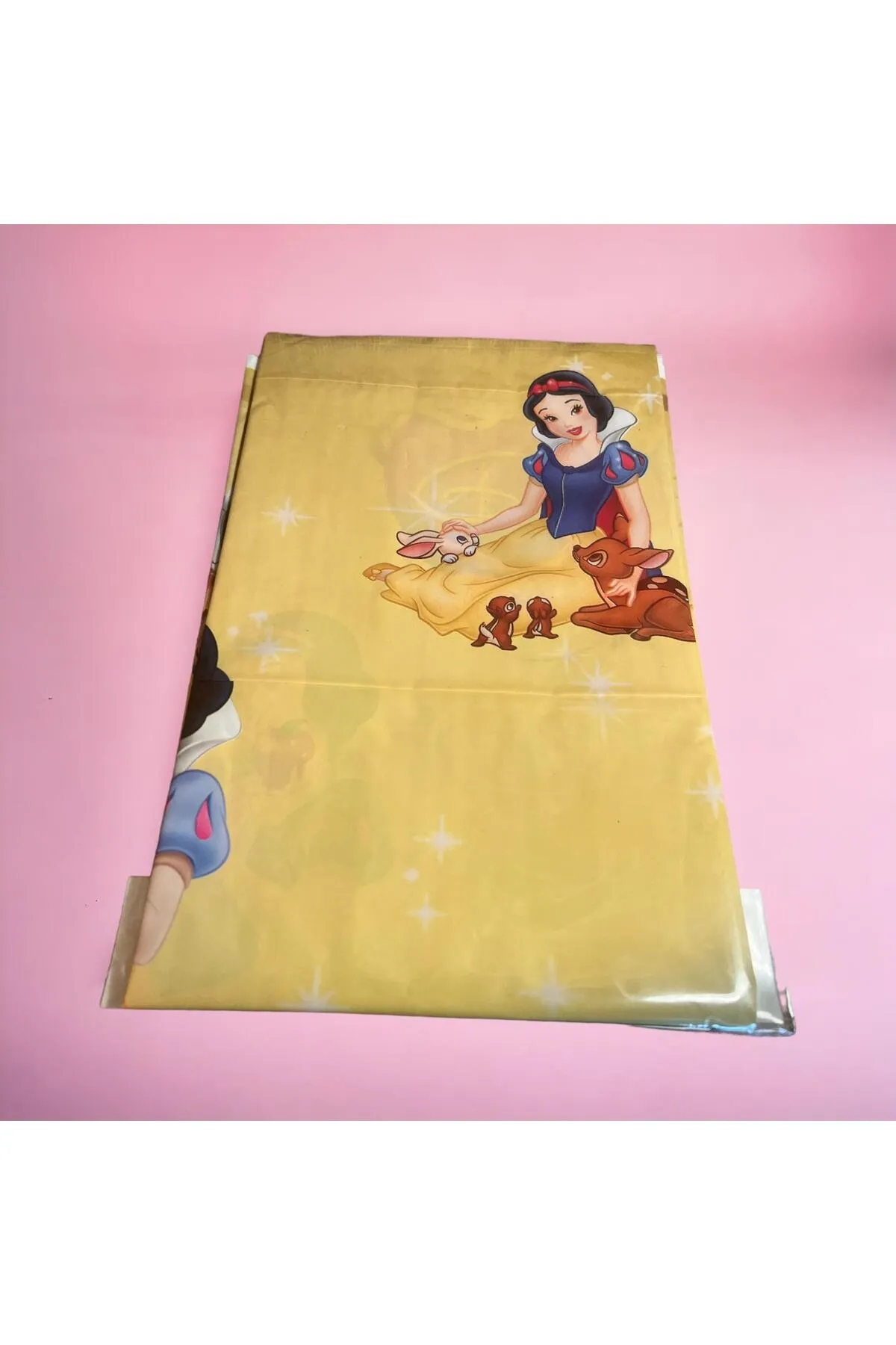 Happyland Pamuk Prenses Desenli Kullanat Plastik Masa Örtüsü Pamuk Prenses Konsept Doğum Günü