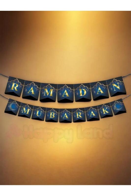 HappylandRamazan Ayı Ramadan Mubarak Yazısı Ramazan Süsleri Dekor Yazı