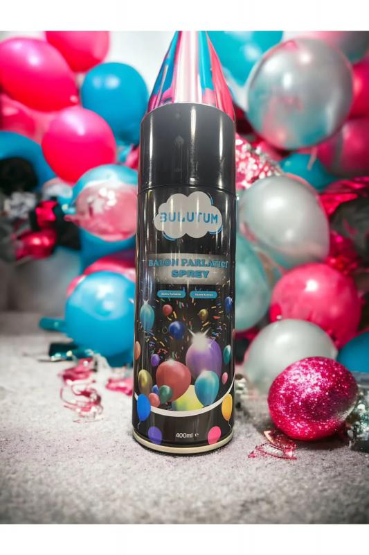 Happyland Balon Parlatıcı Sprey -Parlaklık Spreyi 400 ml Mat Balon Parlatıcı Sprey