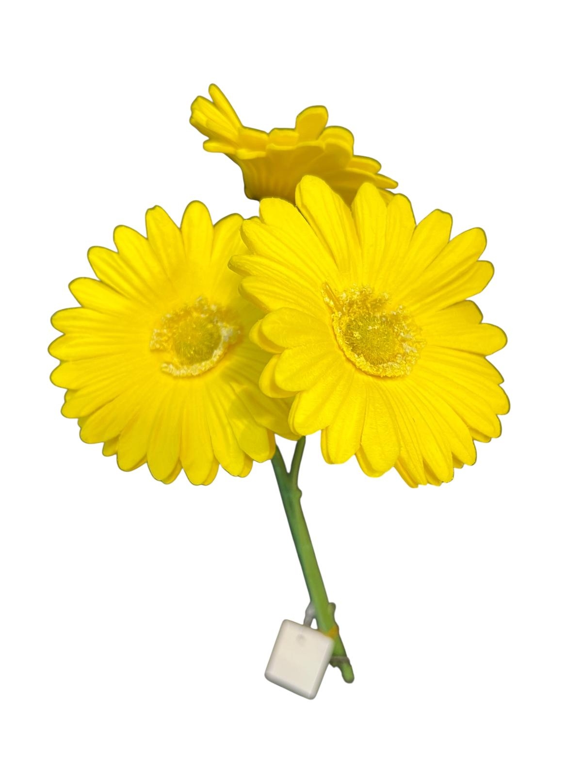 Happyland Yapay Çiçek Garbera Islak Papatya Sarı Renk 3 Adet HPY-26216