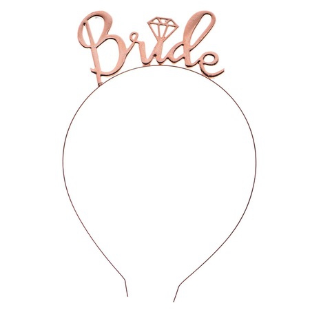 Happyland Rosegold Bride Plastik taç