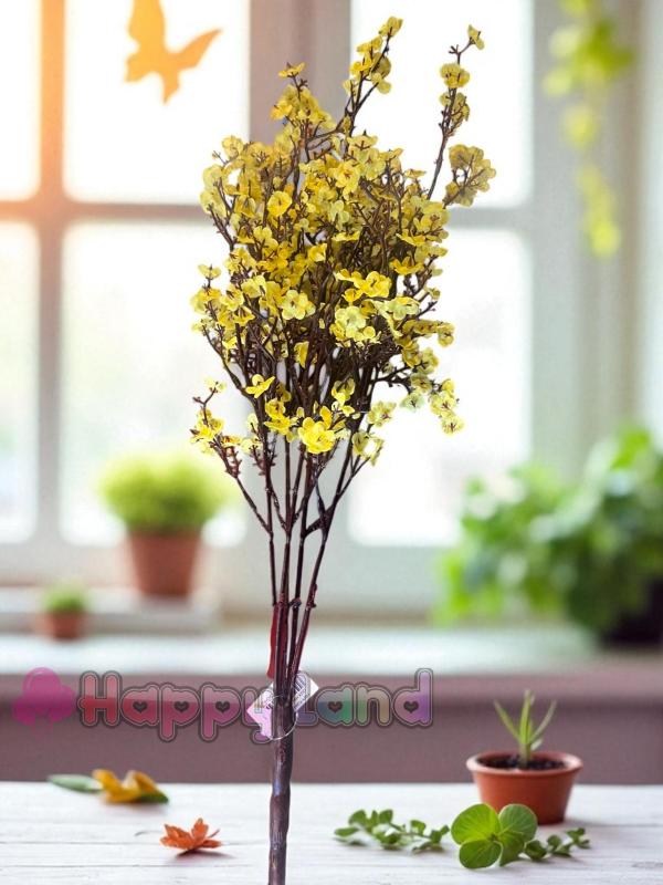 Happyland Yapay Sarı Bahar Dalı 55 Cm Renk Japon Kiraz Çiçeği