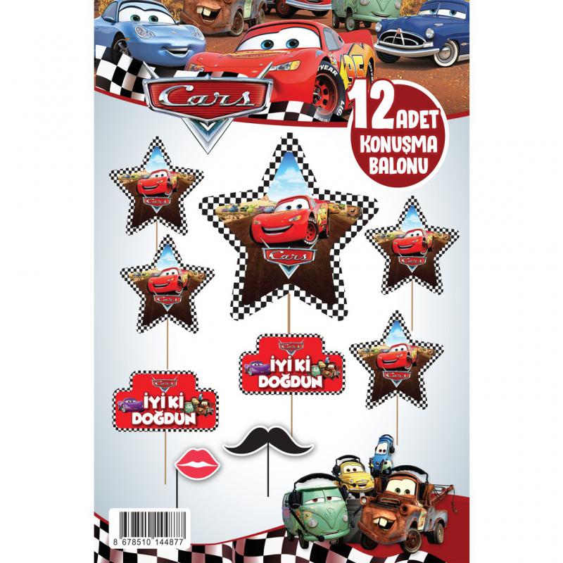 Happyland Cars Konuşma Balonu 12 Adet