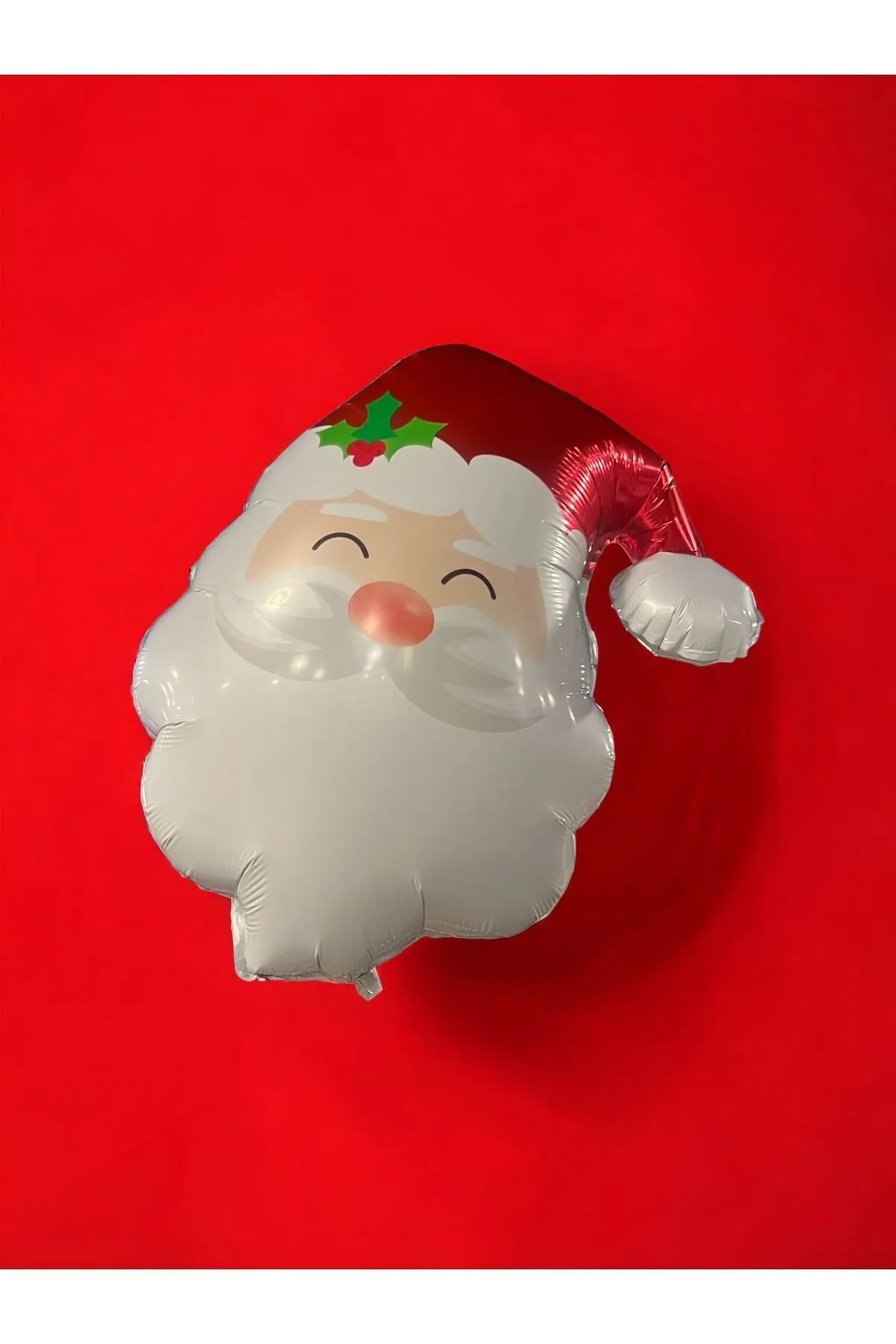 Happyland Yılbaşı Noel Baba Folyo Balonu Yılbaşı Süsleri Noel Baba Kafa Şekilli Balon 45 Cm Yeni Yıl