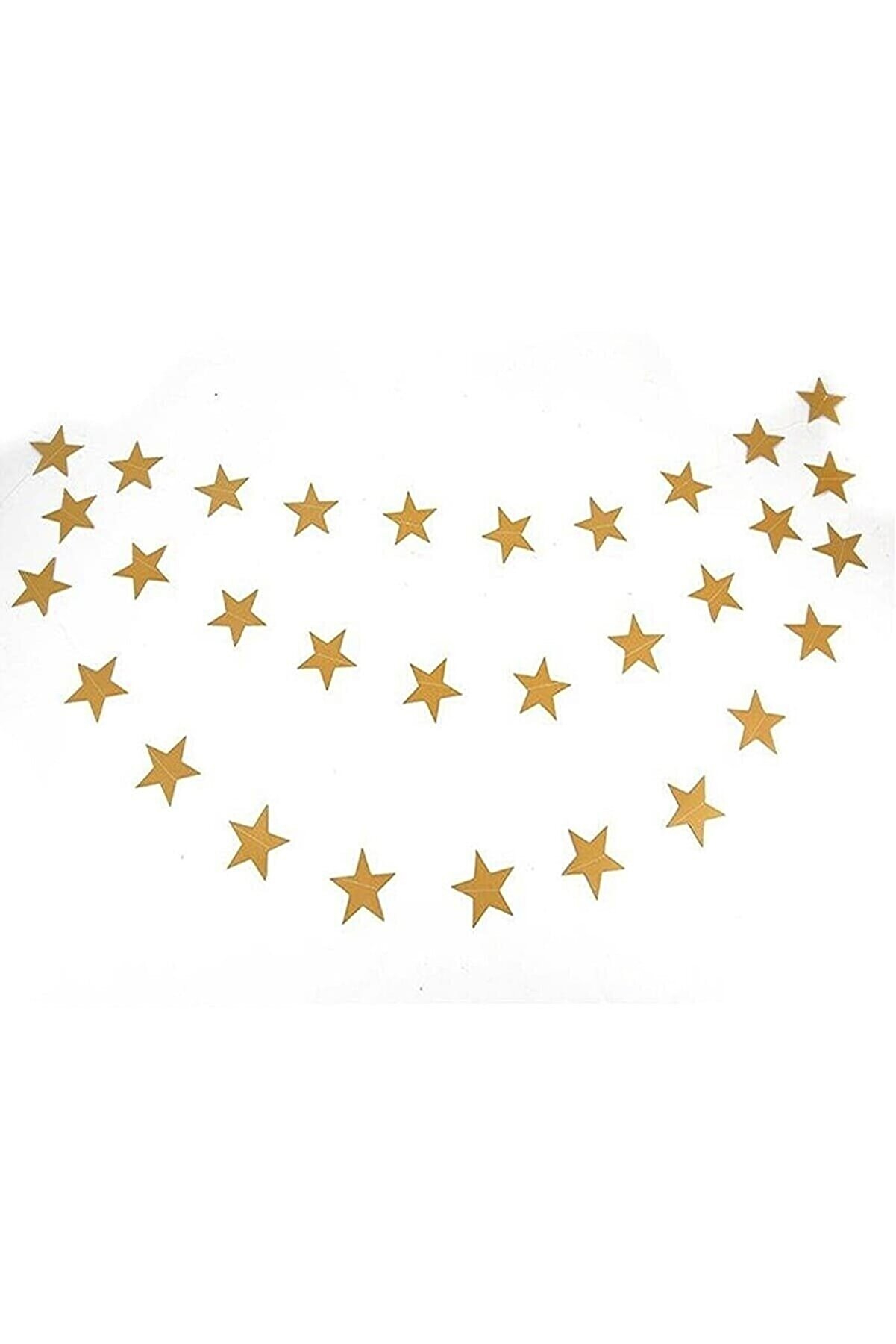 Happyland Dekorasyon Yılbaşı Süsü Asma Yıldız Gold Süs Sarkıt Yıldız Süs Asma Süs