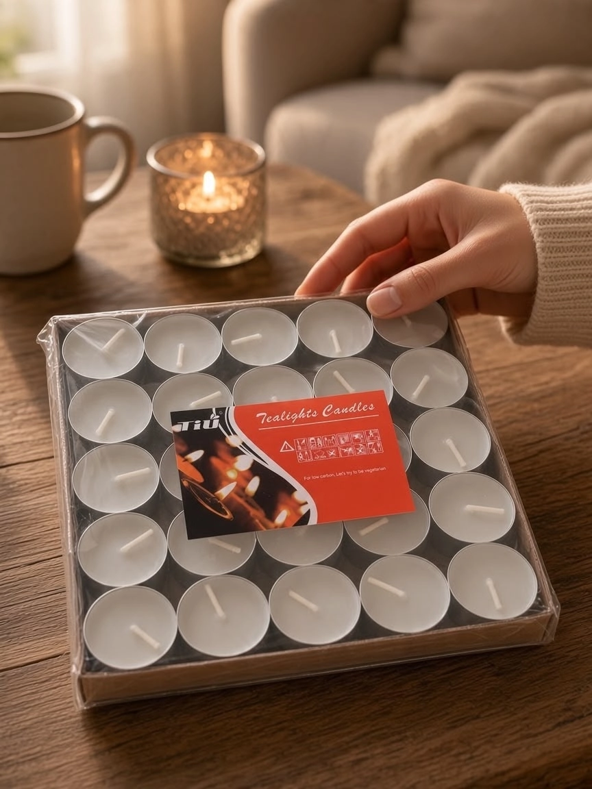 Tealight Mum Beyaz 50 Adet Kokusuz, Parti, Kutlama, Özel Gün, Kına, Düğün, Nikah,Buhurdanlık Mumu