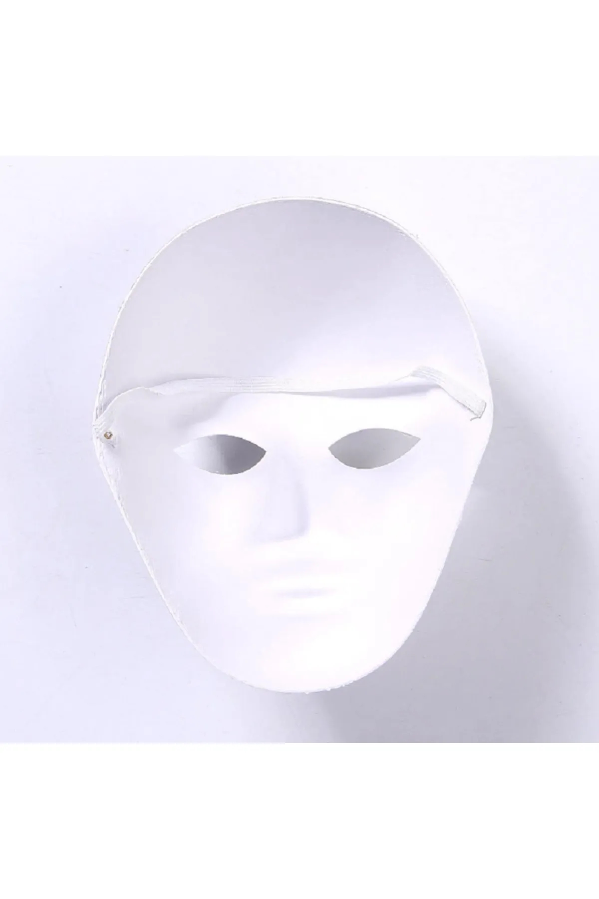 Happyland Beyaz Maske Halloween Kağıt 2 Adet