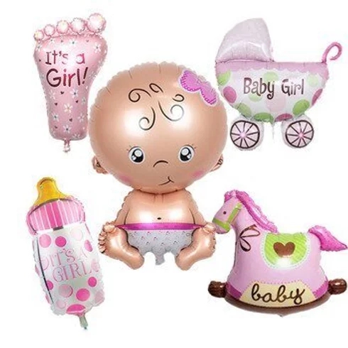 KIZ BEBEK SÜSLERİ FOLYO BALON SETİ 35CM