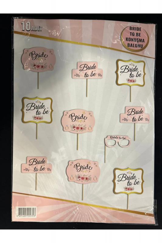 Happyland Bride To Be Partisi Bride 10’lu Konuşma Kartı Seti