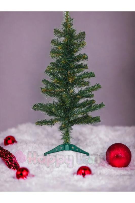 Happyland Yılbaşı Çam Ağacı 60 Cm 56 Dal Yılbaşı Ağacı Mini Boy Masa Üzeri Yeni Yıl Ağacı 