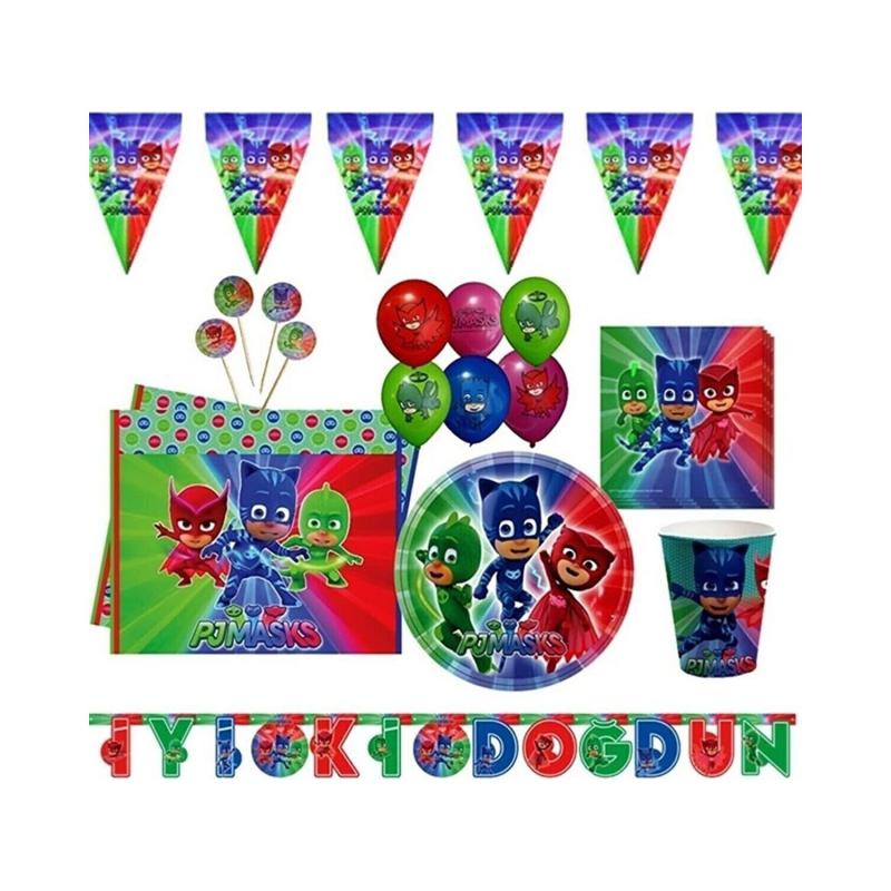 Happyland%20Pj%20Mask%20Lüks%20Parti%20Seti%208%20Kişilik