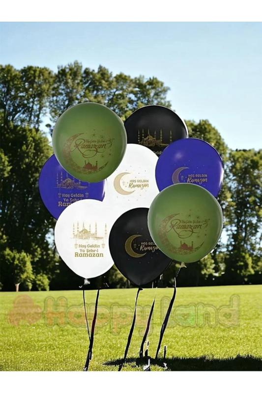 HappylandRamazan Ayı Hoşgeldin Ramazan Baskılı 100 Adet Balon Ramazan Balon