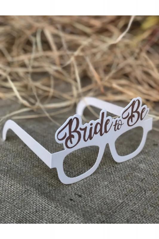 Happyland Bride To Be Beyaz - Rose Gold Bekarlığa Veda Partisi Konsept Kuşak + Gözlük + Taç 3’lü Set