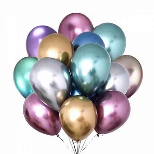 Krom Balon Ultra Parlak Deluxe Balon First Class Balon 50 Adet Ka