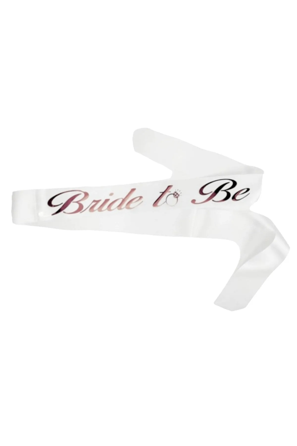 Happyland Bride To Be Beyaz - Rose Gold Bekarlığa Veda Partisi Konsept Kuşak + Gözlük + Taç 3’lü Set