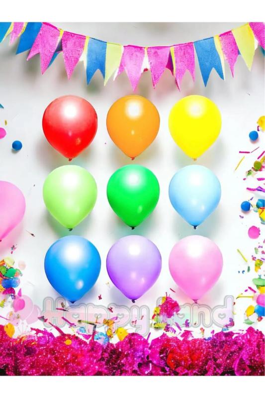 Happyland Okuma Bayramı Seti ( Okuma Bayramı Yazı ve 10 adet renkli balon )