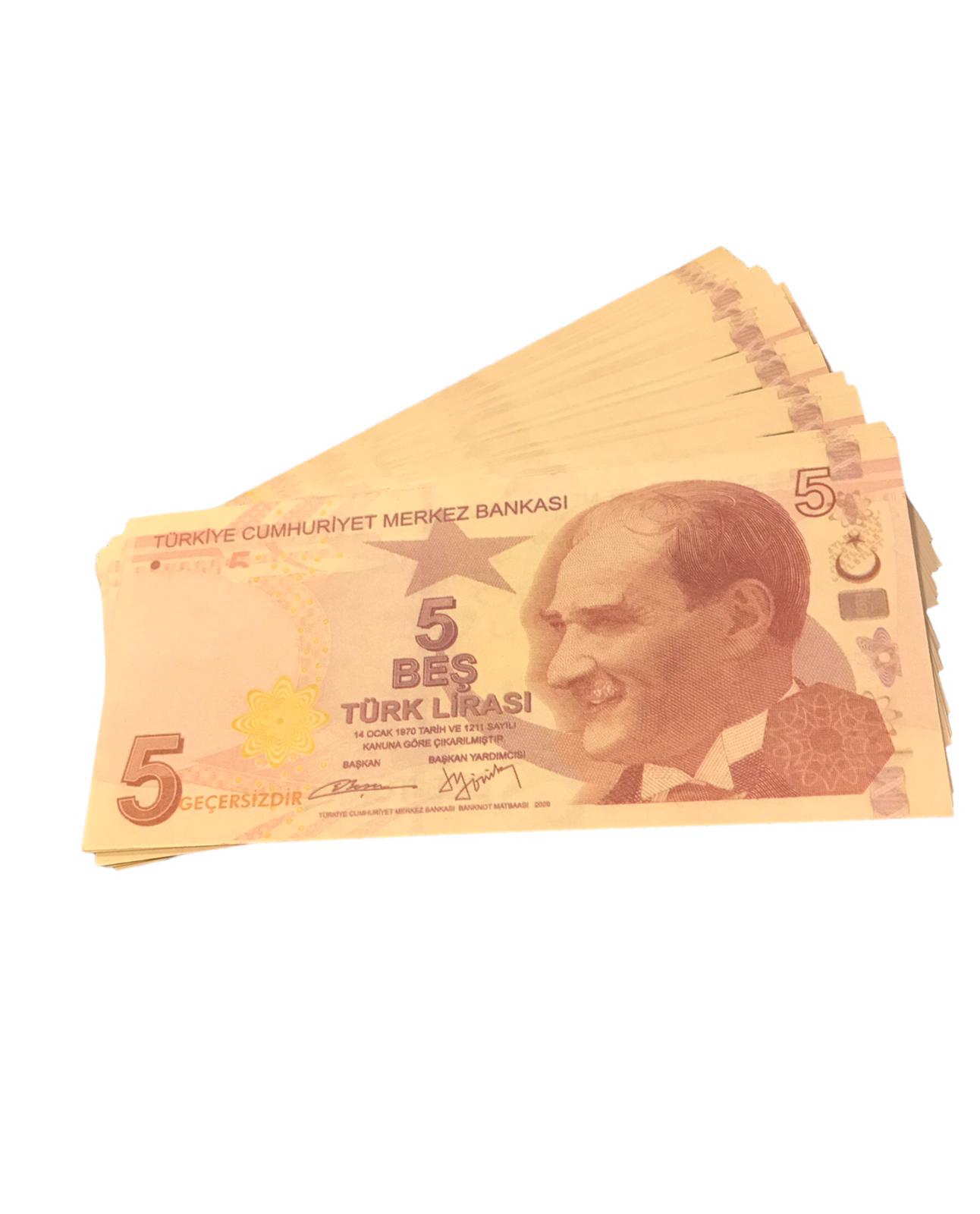 Happyland Sahte Para Düğün Nişan Eğlence Kına Parası - 50 Adet 5 Tl