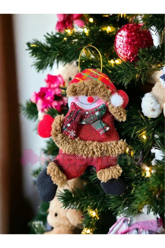 Happyland Yılbaşı Sevimli Kardanadam Model 1 Adet Asma Süs Yılbaşı Ağacı Süsü Yeni Yıl Dekor