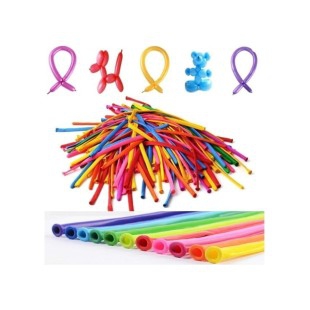 Happyland  Renkli Sosis Balon (50 Adet) ve 1 adet Balon Pompası