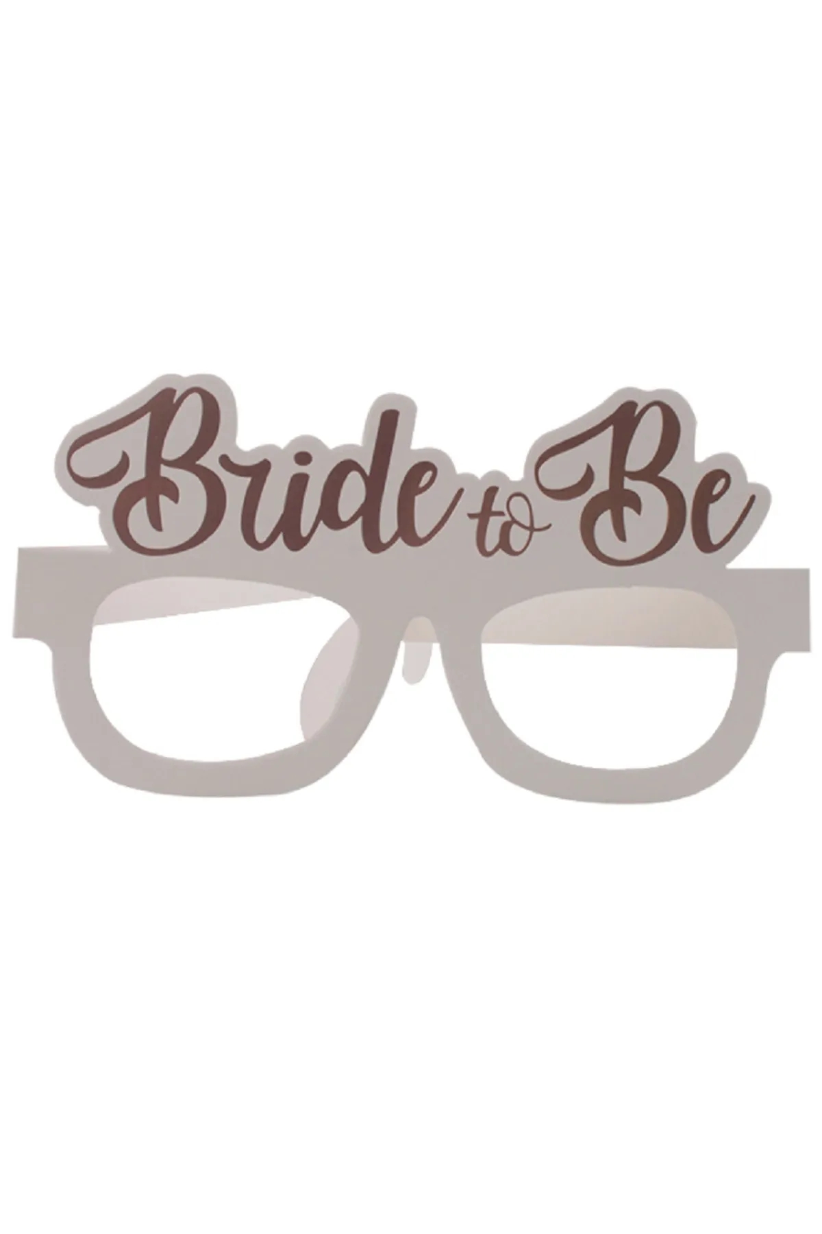 Happyland Bride Konsept Gözlük Rose Gold Bride To Be Yazılı Beyaz Bekarlığa Veda Partisi 8 Adet